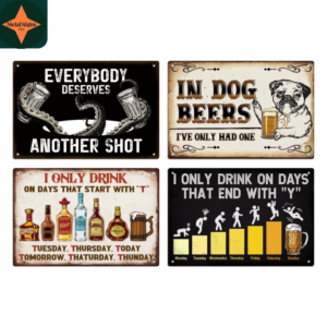 Beer Bliss: Vintage Style Metal Tin Signs for Beer Lovers