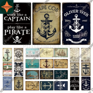 Ahoy, Mateys! Embark on a Swashbuckling Adventure with Our Collection of Vintage Pirate Tin Signs