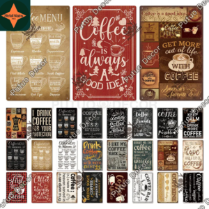 Coffee Corner Delight: Vintage Coffee Tin Signs for Coffee Lovers