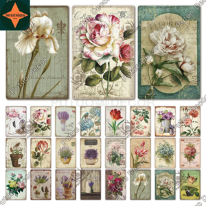 Blooming Beauty: Embrace the Serenity of Nature with Our Collection of Vintage Flower Tin Signs