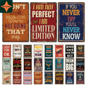 Inspire Laughter and Motivation: Our Collection of Funny Motivational Quotes Metal Signs