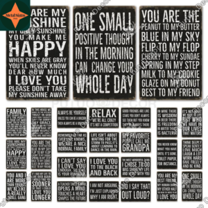 Inspire and Entertain: Add a Touch of Humor and Motivation with Our Vintage Funny Inspirational Tin Signs