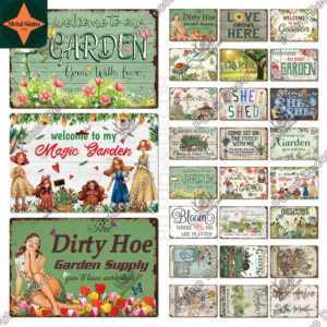 Vintage Garden Tin Signs - A Touch of Rustic Charm for Your Home And A Gift Idea That Everyone Will Love