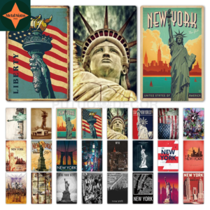 NYC Nostalgia: Capture the Heart of the Big Apple with Our Collection of Vintage New York Tin Signs