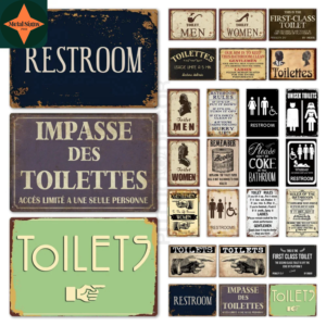 "Mind the Flush": Our Collection of Vintage Toilet Tin Signs