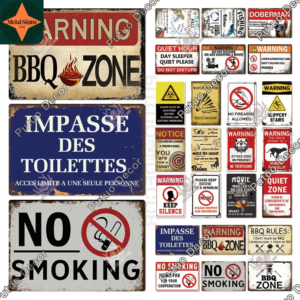 Vintage Warning Signs: A Classic Way to Keep Your Home Safe