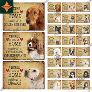 Pawsitively Perfect: Adorn Your Home with Our Enchanting Collection of Dog Vintage Tin Signs
